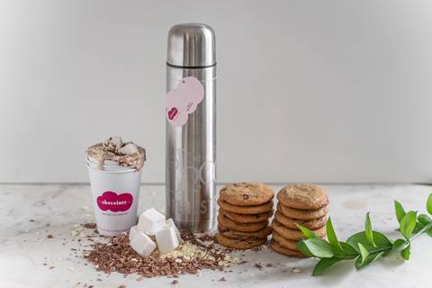 Classic Milk Hot Chocolate & Cookies - 1/2 Liter