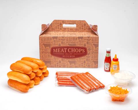 Angus Hot Dog Box for 6-12 Persons