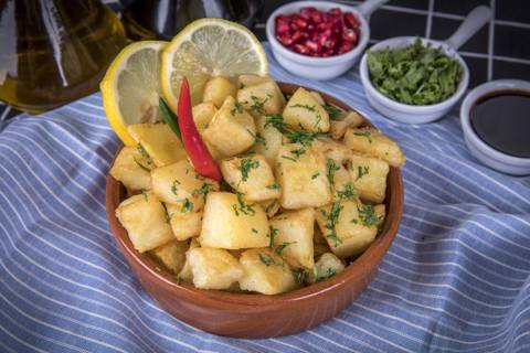 Coriander Garlic Potatoes