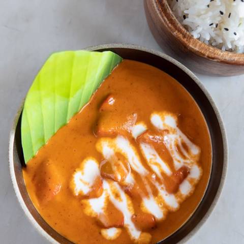 Red Chicken Curry with Rice