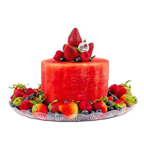 1-Tier Berries Cake