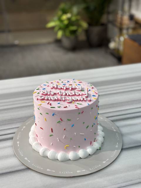 Pink Sprinkle Cake
