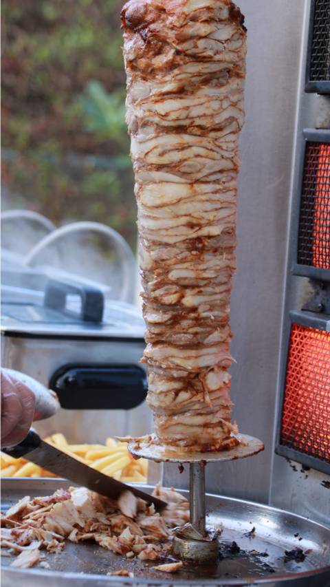 Chicken & Meat Shawarma Station for 35 Persons