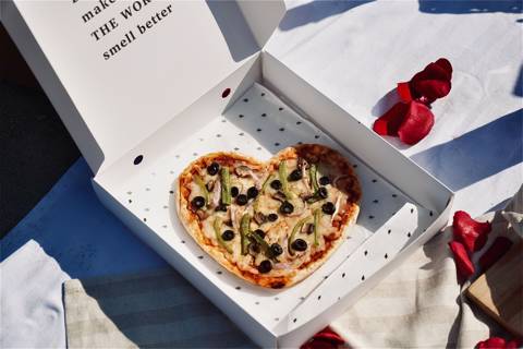 Love Heart Vegetables Pizza