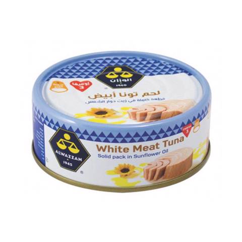 Alwazzan White Meat Tuna In Sun Flower Oil -160g