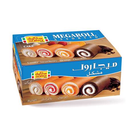 Sara Mega Swiss Roll Assorted- 6x85g