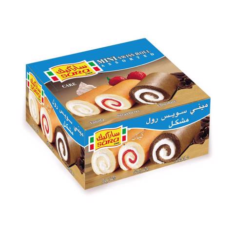 Sara Mini Swiss Roll Assorted - 20x25g