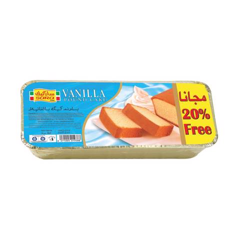 Sara Pound Cake Vanilla 20% Extra - 390g