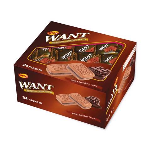 Want Biscuits Sandwich Chocolate 24x45g