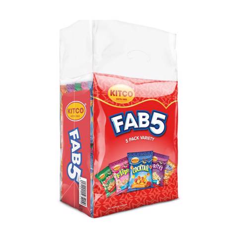Kitco Snacks Fab 5 Bag- 20x18g