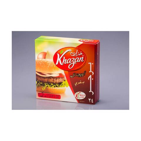 Khazan Beef Burger Original 24pc- 1200g