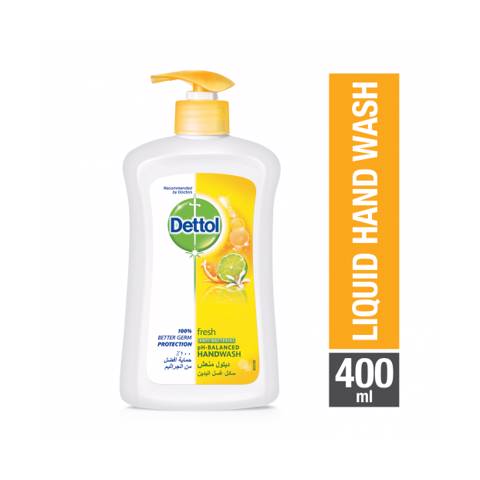 Dettol Fresh Anti- Bacterial Liquid Hand Wash 400ml