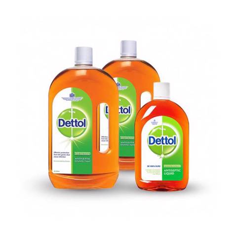 Dettol Antiseptic Disinfectant Special Offer- (2x750ml)+500ml