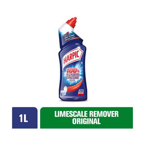 Harpic Toilet Cleaner Liquid Limescale Remover Original 1l