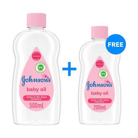 Johnson's Baby Oil 500ml+200ml Free