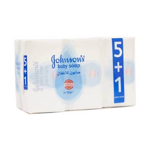 Johnson's Baby Soap Regular(5+1free)- 125g