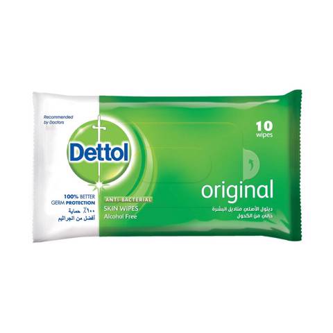 Dettol Anti Bacterial Wipes- 10's