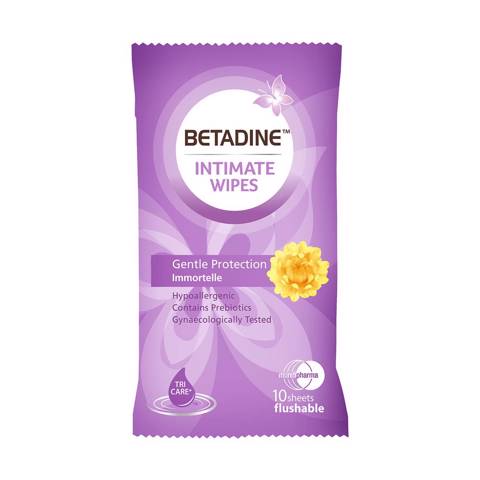Betadine Intimate Wipes Immortelle-10's