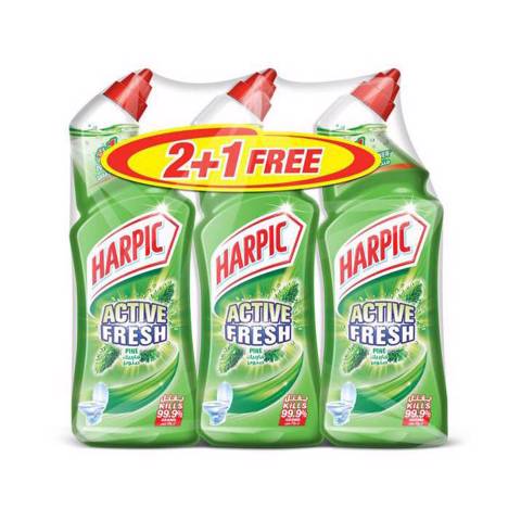 Harpic Liquid Mountain Pine (2+1free)-3x500ml