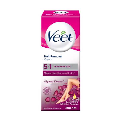 Veet Hair Removal Cream Supreme Essence Skin Velvet Rose 90g