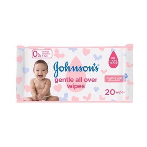 Johnson & Johnson - Gentle All Over Baby Wipes 20's