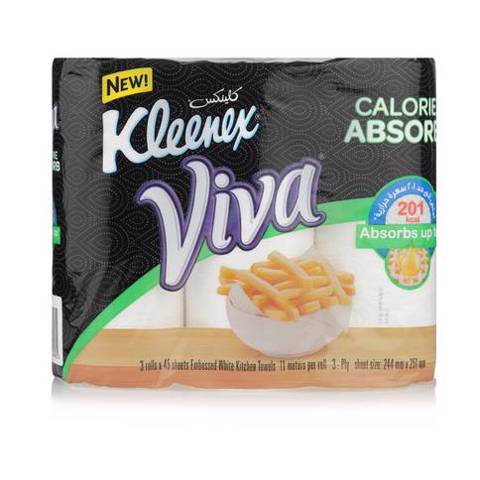 Kleenex Viva Calorie Absorb 3roll