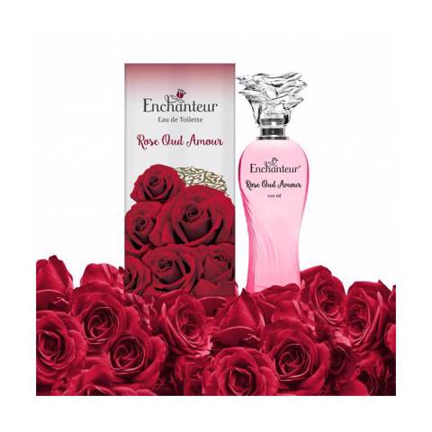 Enchanteur Rose Oud Perfume 100ml + Body Mist 75ml Gift Set