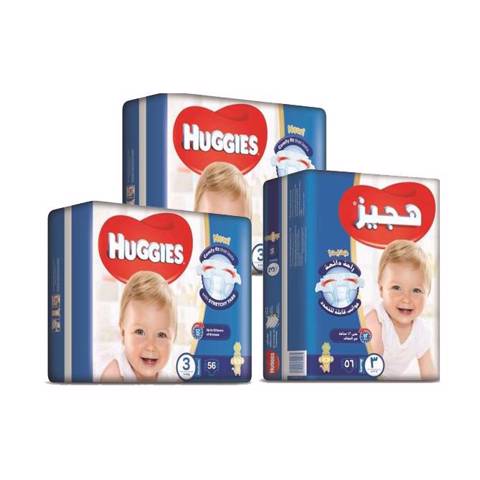 Huggies Supflx Med Eco 2+1free(3)- 3x56's