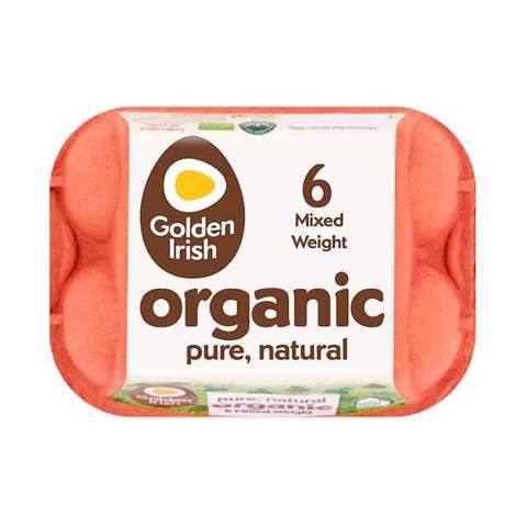 Golden Irish Organic Eggs 6's