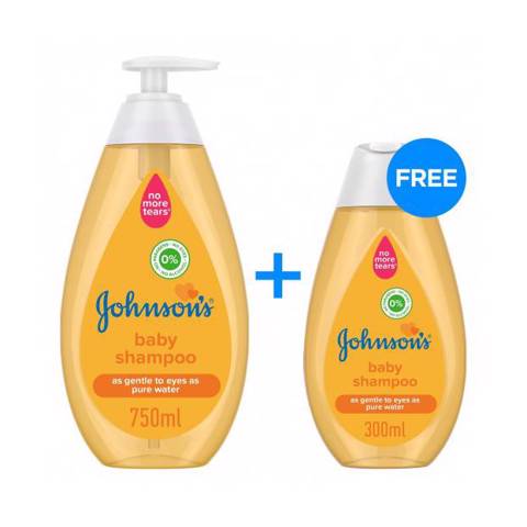 Johnson's Baby Shampoo(New)-750ml+300ml Free