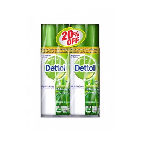 Dettol Disinfectant Spray Morning Dew 20%Off-6x2x450ml