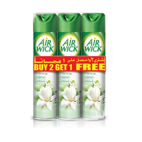 Air Wick Air Freshener Aerosol Jasmine 2+1 Free 3x300ml