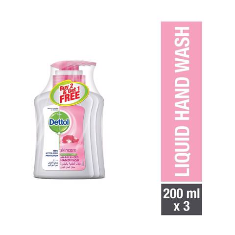 Dettol Skincare Hand Wash Pink(2+1 Free)-3x200ml
