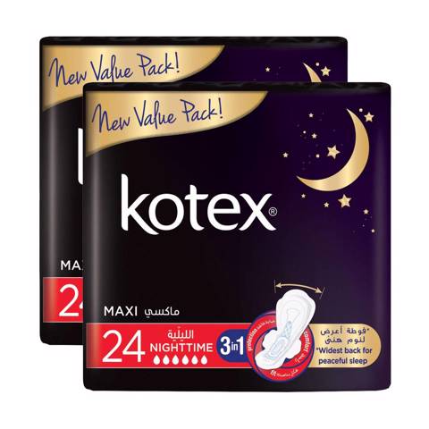 Kotex Maxi Nightime 2x24's Promotion