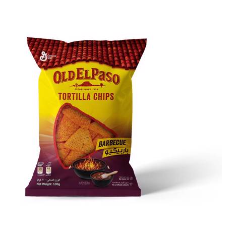 Old El Paso BBQ Tortilla Chips 100gm
