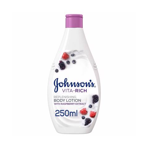 Johnson's Vita-Rich Replenishing Body Lotion With Raspberry Extract 250ml