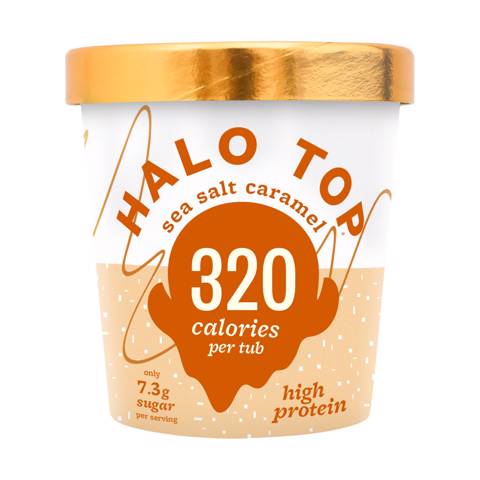 Halo Top Seasalt Caramel Ice Cream - 473ml