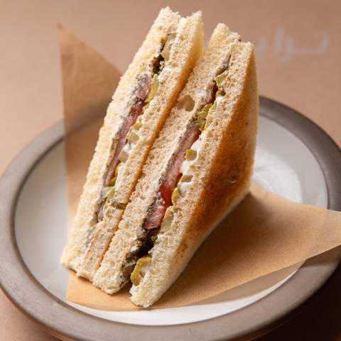 Labnah Oregano Club Sandwich