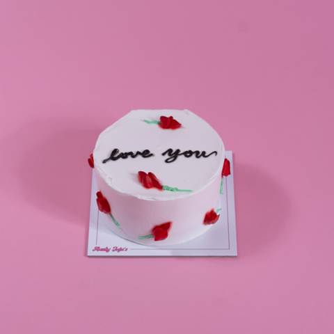 Love You Rose Cake - Small