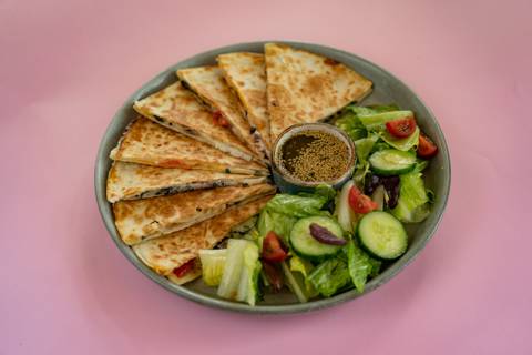 Mediterranean Cheese Quesadilla