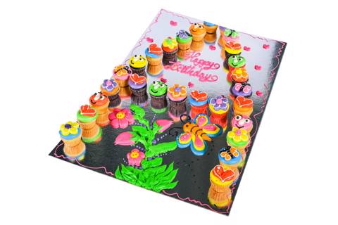 Mini Simple Design Cupcakes
