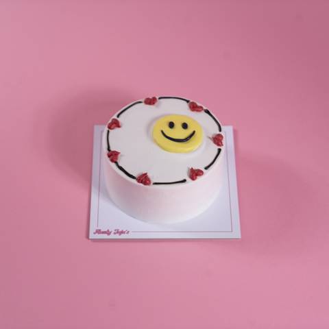 Mini Smiley Face Cake