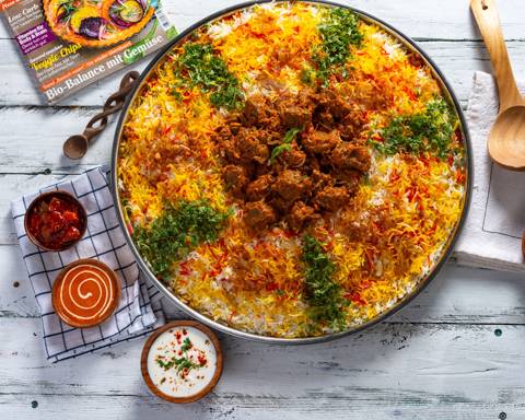 Mutton Biryani Tray for 4 Persons