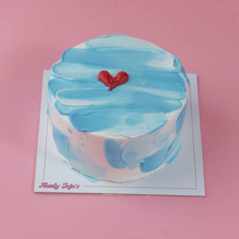 Ocean Heart Cake