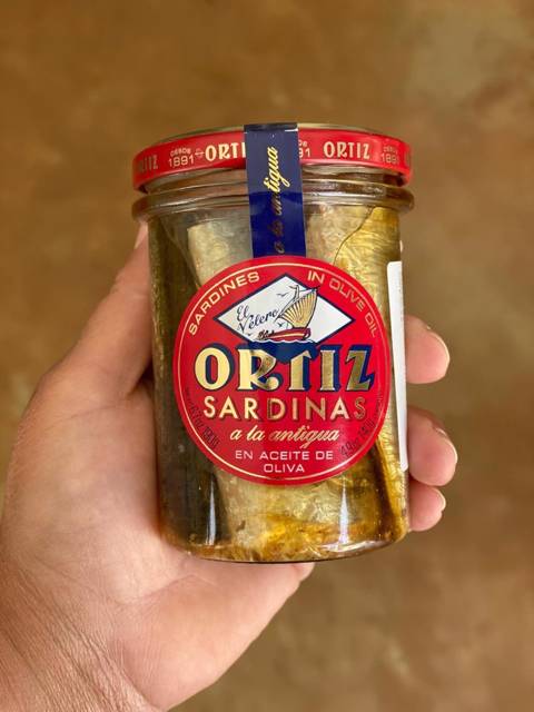 Ortiz - Sardines in Olive Oil Glass Jar 190g