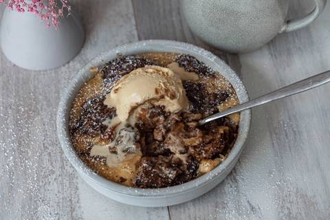 Pain au Chocolate Bread Pudding