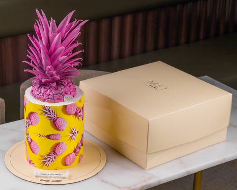 Pink Pineapple Cake