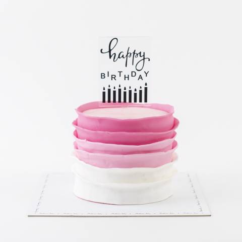 Pink Waves Cake