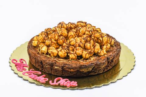 كيكة البراوني والفشار