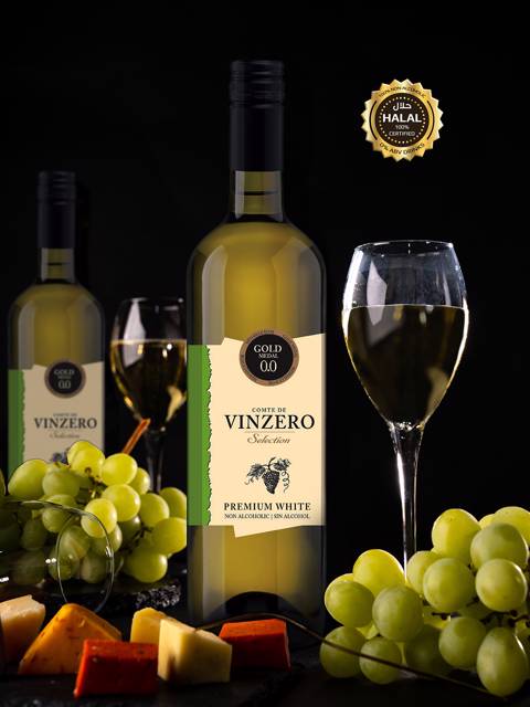 Premium White Vinzero Gold Label  Alcohol-free  750 ml